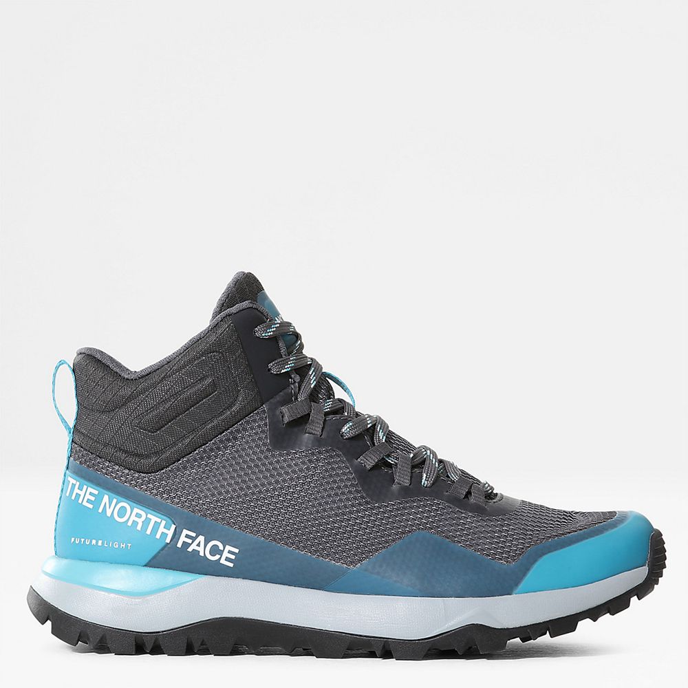 The North Face Hiking Boots Womens Australia - The North Face Activist Futurelight™ Mid Grey / Blue